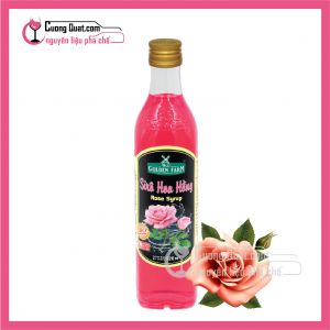 GoldenFarm Siro Hoa Hồng 520ml (1 thùng giảm 2k - 3 thùng giảm 3k - 5 thùng giảm 4k)