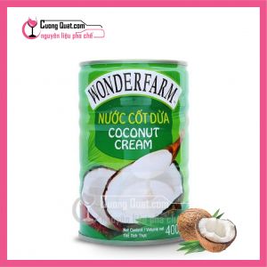 WonderFarm Cốt Dừa 400ml (1 thùng giảm 2k - 5 thùng giảm 2.2k)