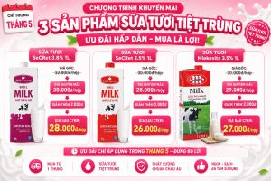 Mlekovita Sữa Tươi Tiệt Trùng 1L (1 thùng giảm 2k)