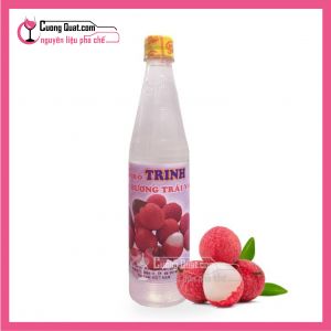 Trinh Siro Vải 600ml (1 thùng giảm 5k - 3 thùng giảm 6k - 5 thùng giảm 7k)