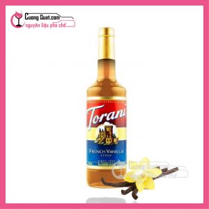 Torani Siro Vanilla Pháp 750ml (1 thùng giảm 5k - 3 thùng giảm 6k - 5 thùng giảm 7k)