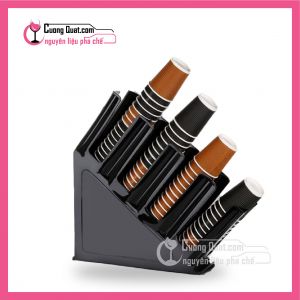 (DC) Kệ Nhựa Đựng Ly Nghiêng 4 Ngăn