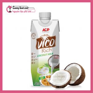 Vico Cốt Dừa 330ml (1 thùng giảm 2k - 3 thùng giảm 3k - 5 thùng giảm 4k)