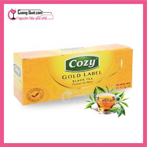 Cozy Trà Túi Lọc Đen Nhãn Vàng (25 túi) (1 thùng giảm 2k - 3 thùng giảm 3k - 5 thùng giảm 6k)