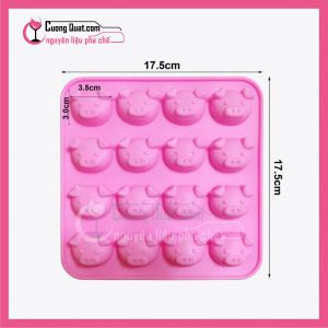 (DC) Khay Silicon Hình Mặt Heo