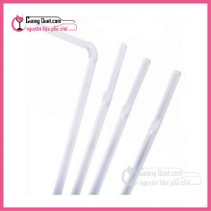 (DC) Ống Hút Cong P5 (70 Ống - Bịch) - Trắng
