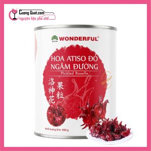 Wonderful Hoa Atiso Đỏ Ngâm Đường 950g (1 thùng giảm 2k)