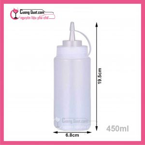 (DC) Bình Đựng Sữa Đường Sirô 450ml