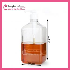 (Dụng Cụ) Bình Thủy Tinh Đựng Siro, Nước Đường 1100ml