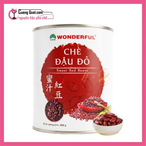 Wonderful Chè Đậu Đỏ 900g (1 thùng giảm 2k - 3 thùng giảm 3k - 5 thùng giảm 5k)