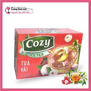 Cozy Trà Hòa Tan Vải (Hộp) (1 thùng giảm 2k - 5 thùng giảm 3k)