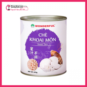 Wonderful Chè Khoai Môn 870g (1 thùng giảm 2k - 3 thùng giảm 3k - 5 thùng giảm 4k)