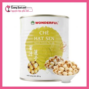 Wonderful Chè Hạt Sen 870g (1 thùng giảm 2k - 3 thùng giảm 3k - 5 thùng giảm 4k)