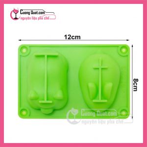 (DC) Khay Silicon Heo + Thỏ Ngọc