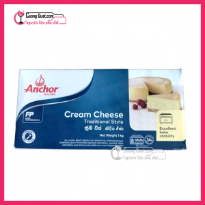 Anchor Phô Mai Kem Cream Cheese 1kg (1 thùng giảm 2k - 3 thùng giảm 3k - 5 thùng giảm 4k)
