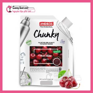 Chunky Mứt Cherry 1kg (1 thùng giảm 5k - 3 thùng giảm 6k - 5 thùng giảm 7k)