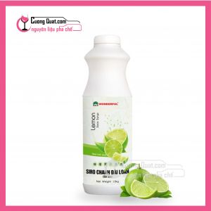Siro WonderFul Chanh Đài Loan (Có Tép) Chai 1,3KG(CTKM: Mua 1 thùng giảm 2k mỗi chai)