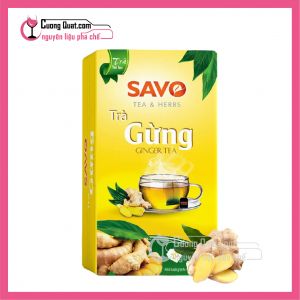 Trà Savo (Túi Lọc) Trà Gừng Hộp (20gói x 2g) (CTKM: Mua 1T giảm 2k mỗi hộp, có thể mix)