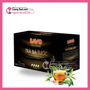 Trà Savo (Túi Lọc) Earl-Grey (Bá Tước) (CTKM: Mua 1T giảm 2k mỗi hộp, có thể mix)
