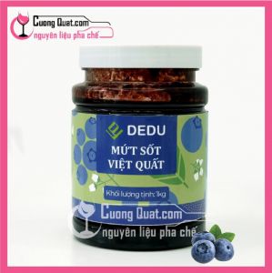 SỐT ĐẬM ĐẶC Dedu Việt Quất 1KG (hộp trong suốt) (CTKM: Mua 1T giảm 2k mỗi hộp, có thể mix)