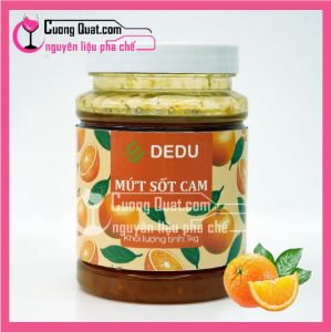 SỐT ĐẬM ĐẶC Dedu Cam 1KG (hộp trong suốt) (CTKM: Mua 1T giảm 2k mỗi hộp, có thể mix)