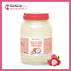 Wonderful Thạch Dừa Vải 3.8kg (1 thùng giảm 2k - 3 thùng giảm 3k - 5 thùng giảm 4k)