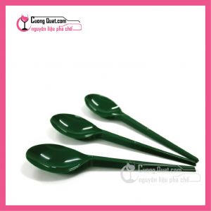 (DC) Muỗng Nhựa Xanh Dài 15cm (100 cái)