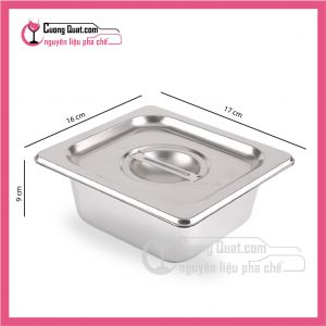 (DC) Bộ Khay Và Nắp Inox 1 - 6