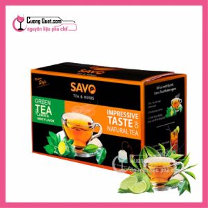 Trà Savo (Túi Lọc) Hương Chanh (CTKM: Mua 1T giảm 2k mỗi hộp, có thể mix)