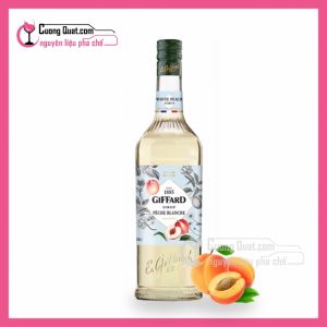 Giffard Siro Đào Trắng 1L (1 thùng giảm 5k - 3 thùng giảm 6k - 5 thùng giảm 7k)
