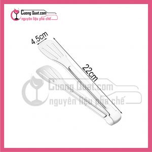 Kẹp Gắp inox Sọc Đỏ 22cm