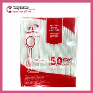 (DC) Muỗng Nhựa Cao Cấp Trắng (50 cái)