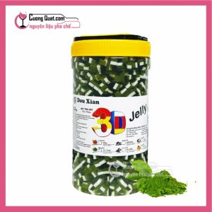 Douxian Thạch 3D Nhỏ Matcha 2.5kg (1 thùng giảm 2k - 3 thùng giảm 3k - 5 thùng giảm 5k)