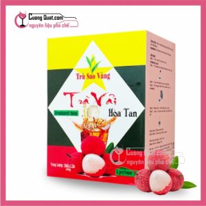 Trà Sao Vàng Vải Hòa Tan Hộp 270gr (CTKM: Mua 1T giảm 2k mỗi hộp, có thể mix)