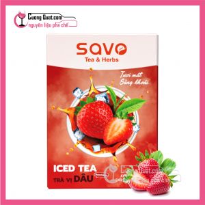 Trà Savo (Hòa Tan) Dâu (CTKM: Mua 1T giảm 2k mỗi hộp, có thể mix)