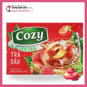 Cozy Trà Hòa Tan Dâu (1 thùng giảm 2k - 5 thùng giảm 3k)