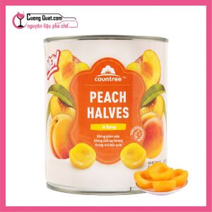 Countree Đào Ngâm Nước Đường 820g (1 thùng giảm 2k - 5 thùng giảm 3k)