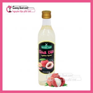 GoldenFarm Siro Vải 520ml (1 thùng giảm 2k - 3 thùng giảm 3k - 5 thùng giảm 4k)