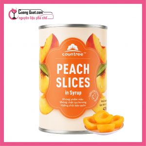 Countree Đào Ngâm Nước Đường 425g (1 thùng giảm 2k - 5 thùng giảm 3k)