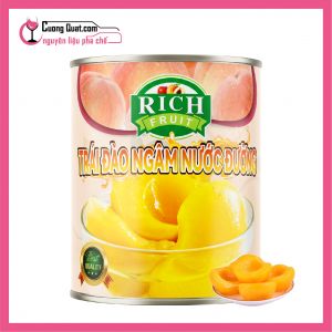 Rich Đào Ngâm Nước Đường 825g (1 thùng giảm 2k - 5 thùng giảm 3k)