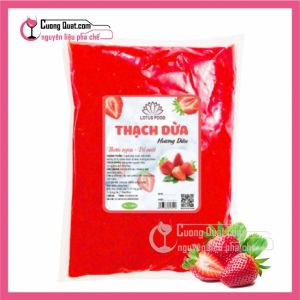 Lotus Thạch Dừa Dâu 1.5kg (1 thùng giảm 2k - 3 thùng giảm 3k - 5 thùng giảm 5k)