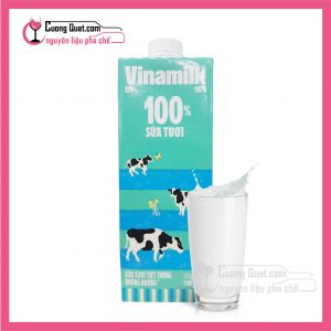 Vinamilk Sữa Tươi Tiệt Trùng Không Đường 1L (1 thùng giảm 2k - 5 thùng giảm 3k)