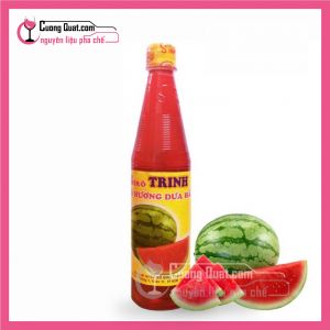 Siro Trinh Dưa Hấu - 600ml (CTKM: Mua 10 chai giảm 1k mỗi chai, 20 chai giảm 2k mỗi chai, 100 chai giảm 3k 1 chai(Có thể mix))