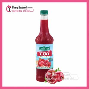 Goldenfarm Siro Đậm Đặc Lựu 700ml (1 thùng giảm 2k - 3 thùng giảm 3k - 5 thùng giảm 4k)