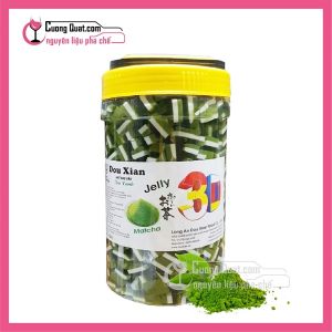 Douxian Thạch 3D Lớn Matcha 2.5kg