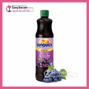 Sunquick Nước Ép Trái Cây Lý Chua Đen Cô Đặc 700ml (1 thùng giảm 5k - 3 thùng giảm 6k - 5 thùng giảm 7k)