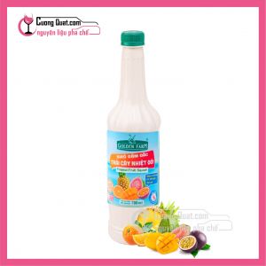 Goldenfarm Siro Đậm Đặc Trái Cây Nhiệt Đới 700ml (1 thùng giảm 2k - 3 thùng giảm 3k - 5 thùng giảm 4k)