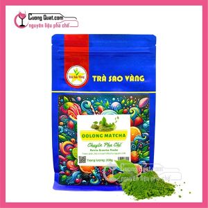 Bột Matcha Ô Long Sao Vàng 200g (CTKM: Mua 10 gói giảm 2k mỗi gói)