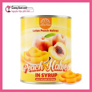(Đồ Hộp) Đào Ngâm Nước Đường Lotus 820g (1 thùng giảm 2k - 5 thùng giảm 3k)