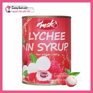 (Đồ Hộp) Vải Ngâm Nước Đường Resk 565g(Mua 1 thùng giảm 2k mỗi hộp)
